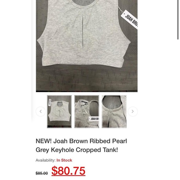 joah brown crop top - Picture 3 of 8